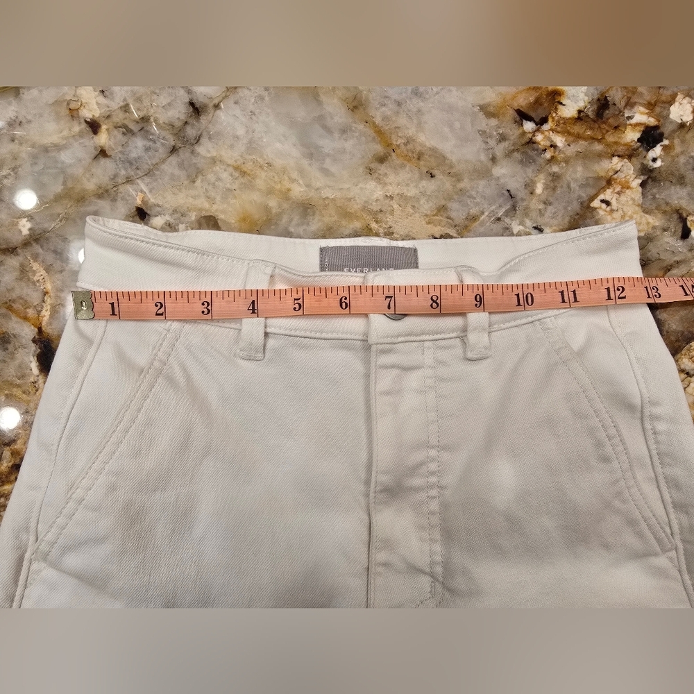 Everlane The Utility Straight-Leg Pant Size 00 In Bone Color - Picture 8 of 9